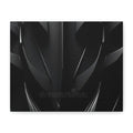 Abstract Black Carbon Texture Canvas Print — Matte Stretched Wall Art