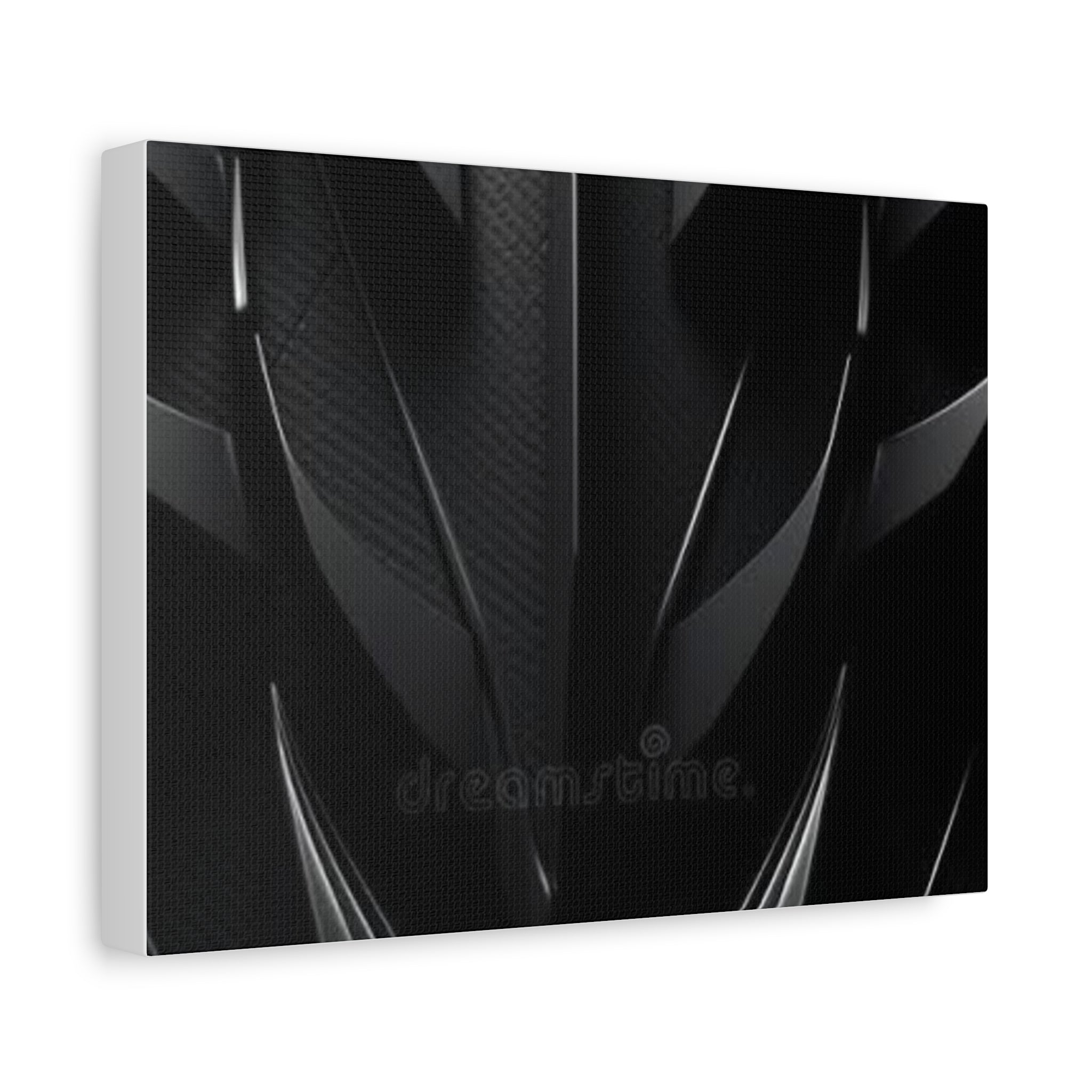 Abstract Black Carbon Texture Canvas Print — Matte Stretched Wall Art