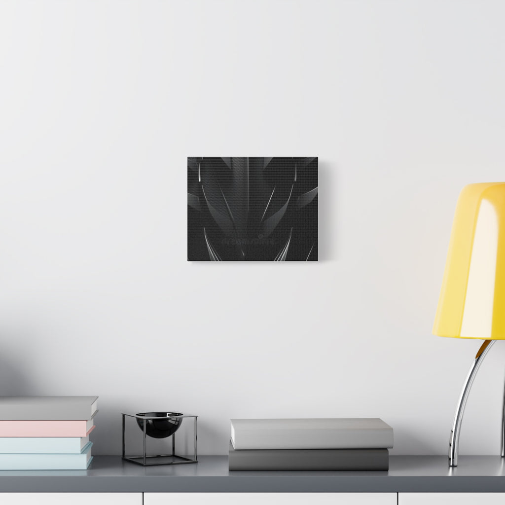 Abstract Black Carbon Texture Canvas Print — Matte Stretched Wall Art