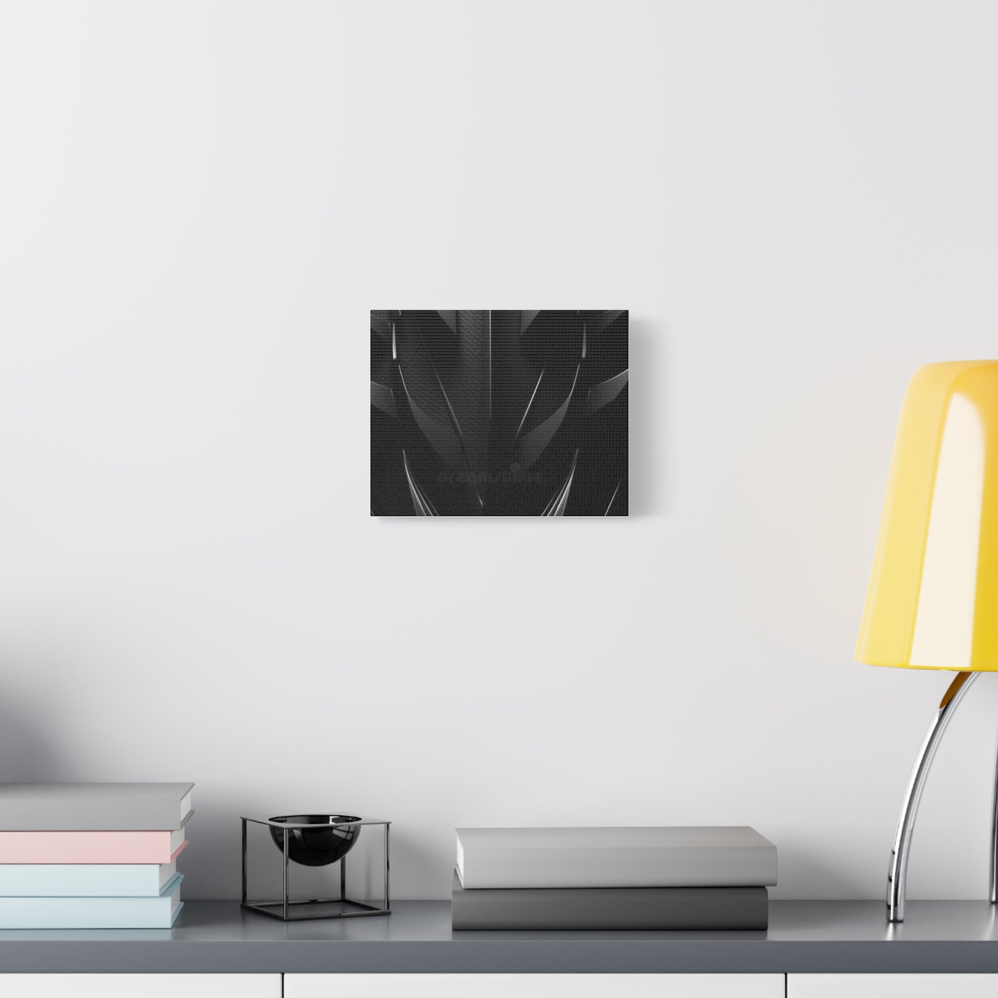 Abstract Black Carbon Texture Canvas Print — Matte Stretched Wall Art
