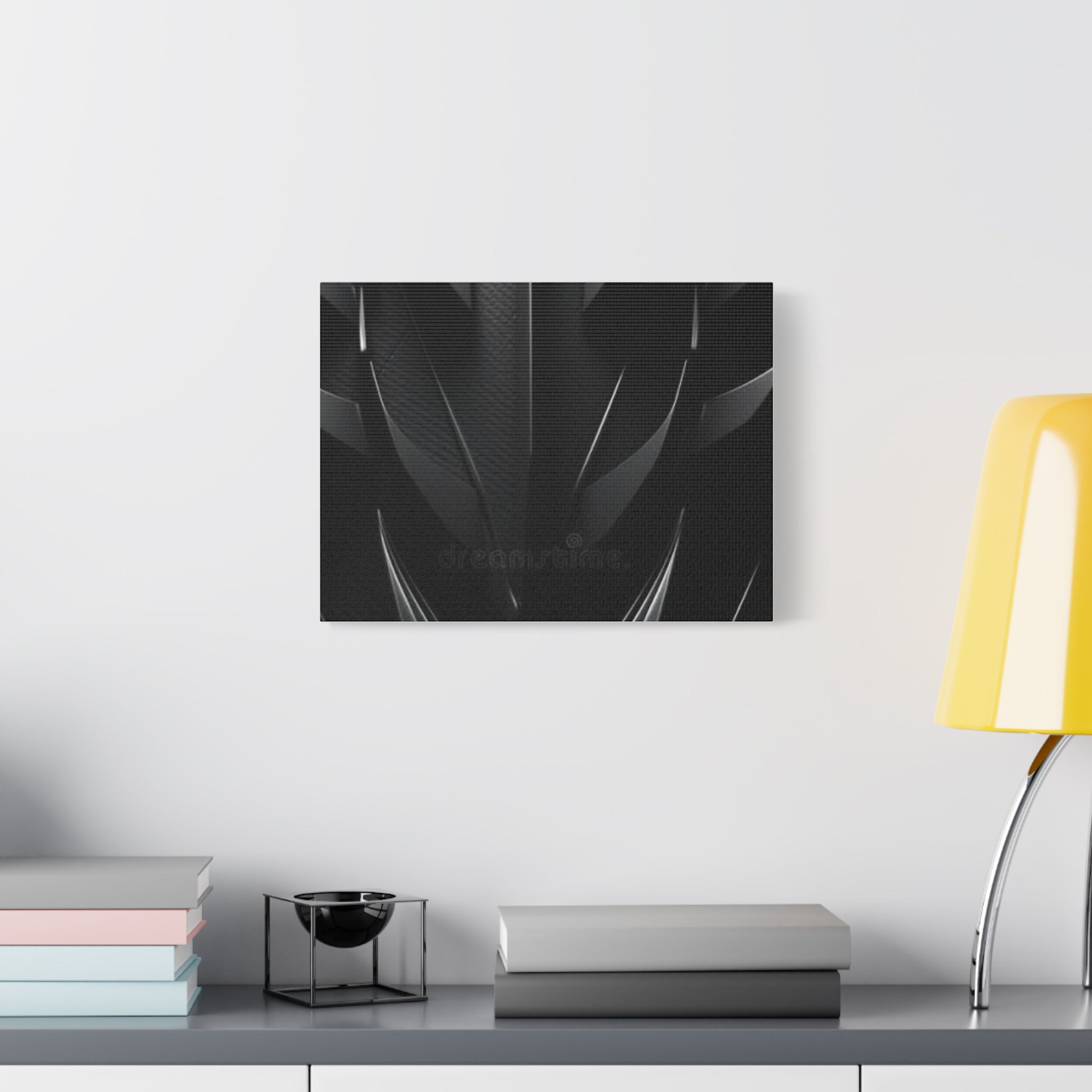 Abstract Black Carbon Texture Canvas Print — Matte Stretched Wall Art