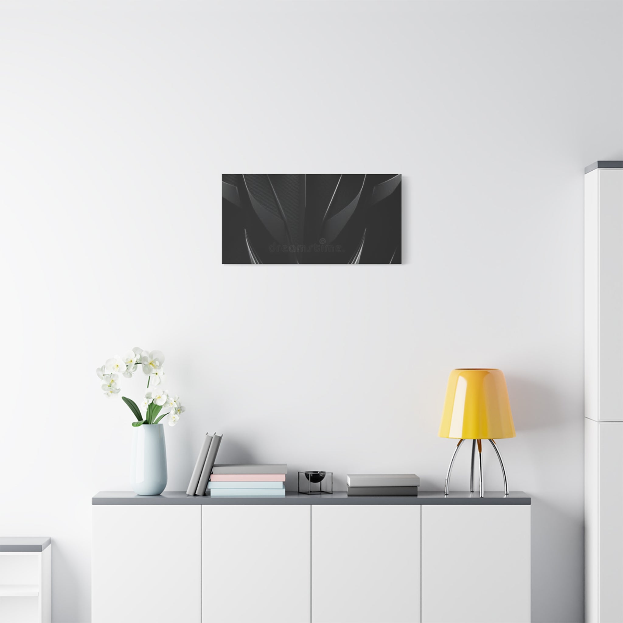 Abstract Black Carbon Texture Canvas Print — Matte Stretched Wall Art