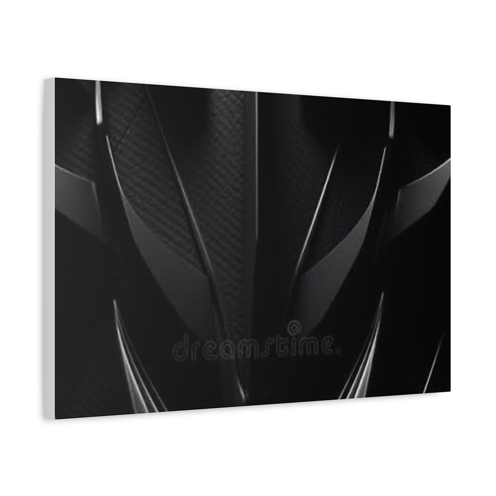 Abstract Black Carbon Texture Canvas Print — Matte Stretched Wall Art