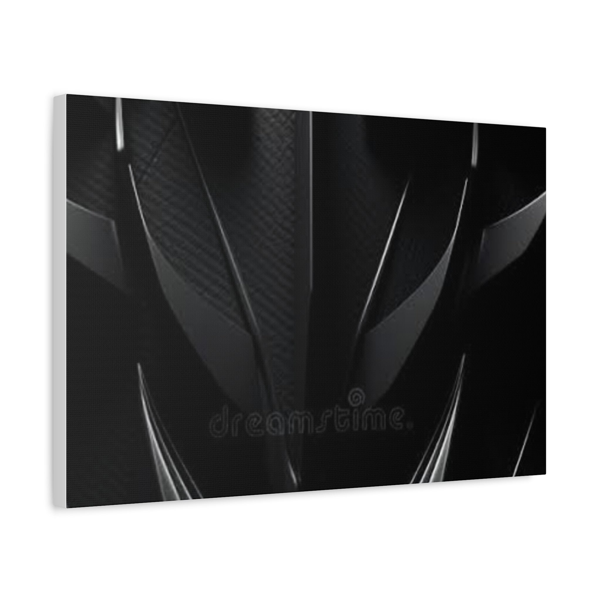 Abstract Black Carbon Texture Canvas Print — Matte Stretched Wall Art