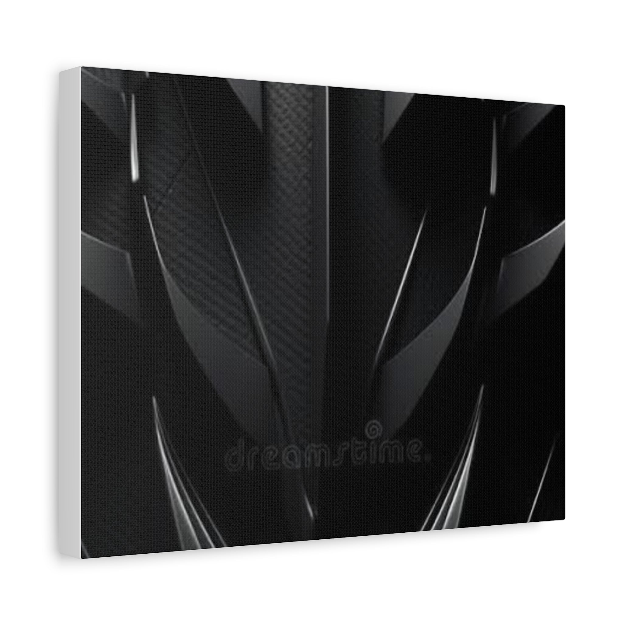 Abstract Black Carbon Texture Canvas Print — Matte Stretched Wall Art