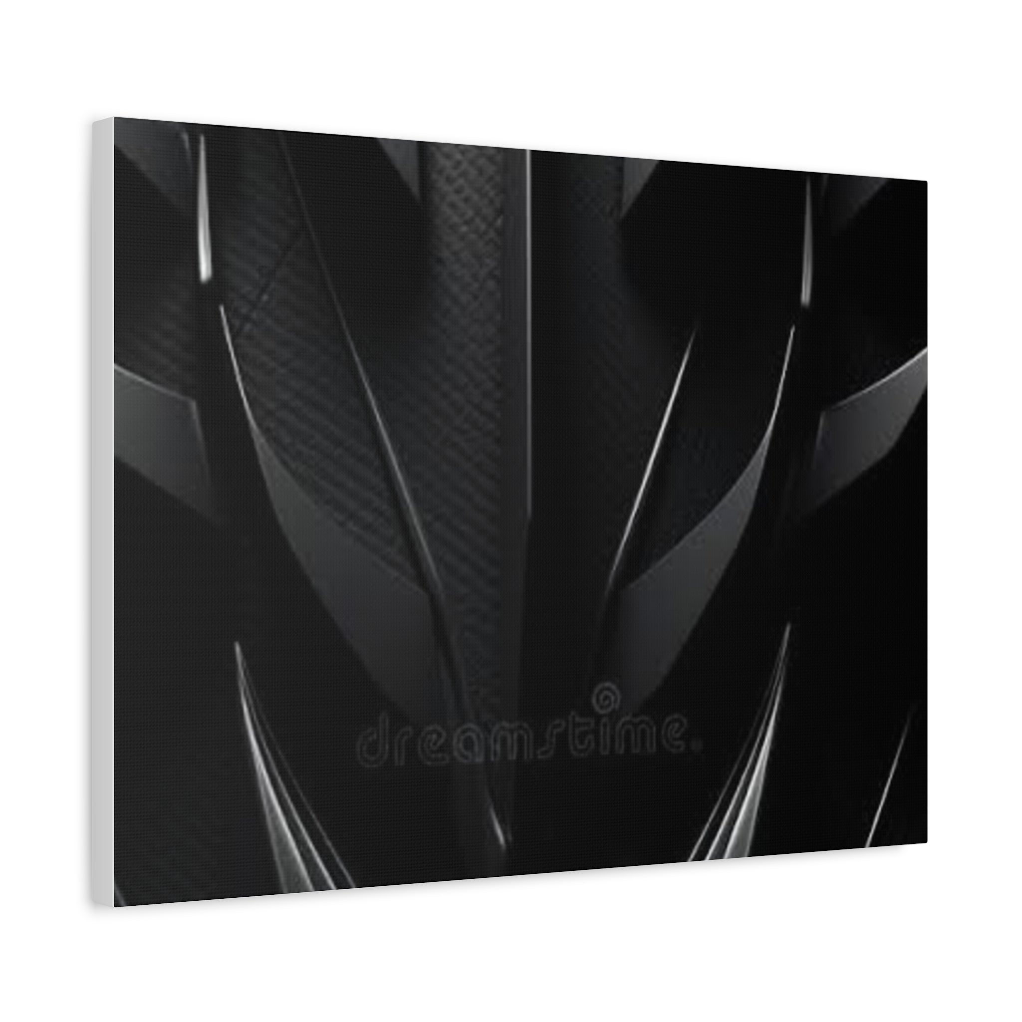 Abstract Black Carbon Texture Canvas Print — Matte Stretched Wall Art