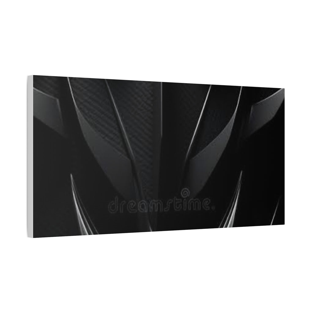 Abstract Black Carbon Texture Canvas Print — Matte Stretched Wall Art