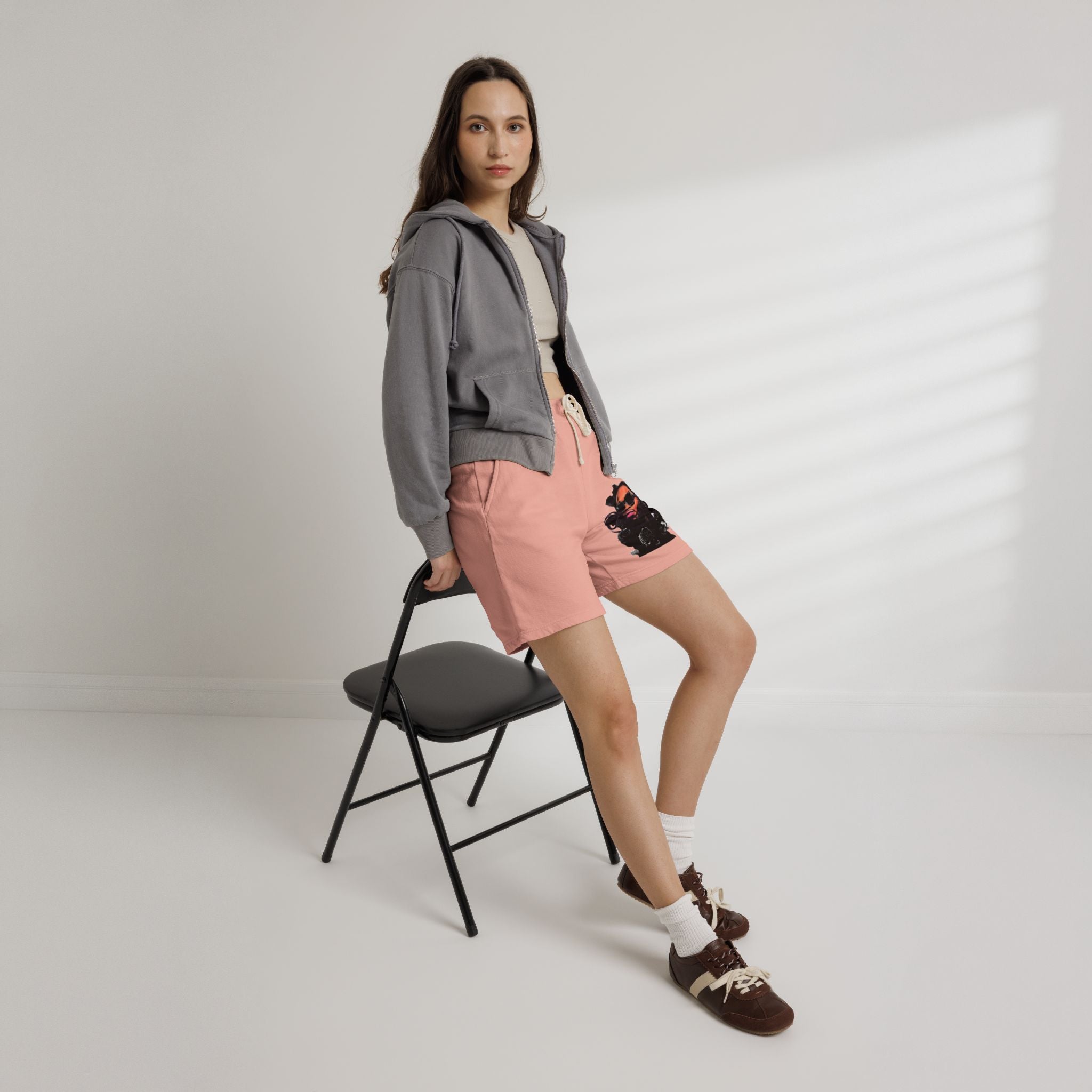 Unisex Garment-Dyed Lightweight Fleece Sweat Shorts