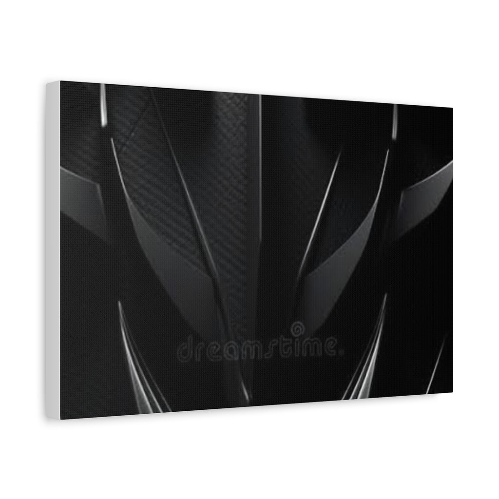 Abstract Black Carbon Texture Canvas Print — Matte Stretched Wall Art