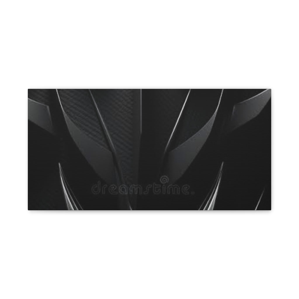 Abstract Black Carbon Texture Canvas Print — Matte Stretched Wall Art