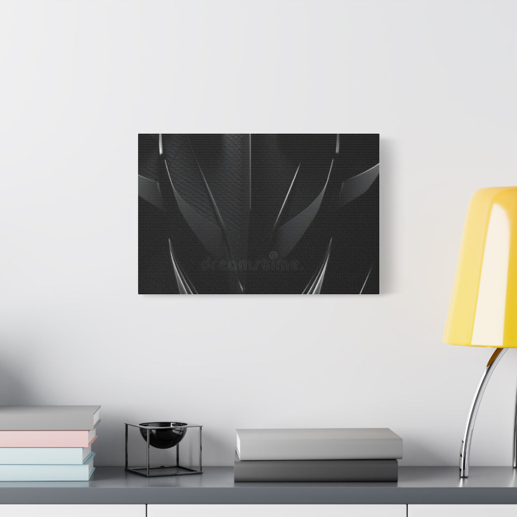 Abstract Black Carbon Texture Canvas Print — Matte Stretched Wall Art