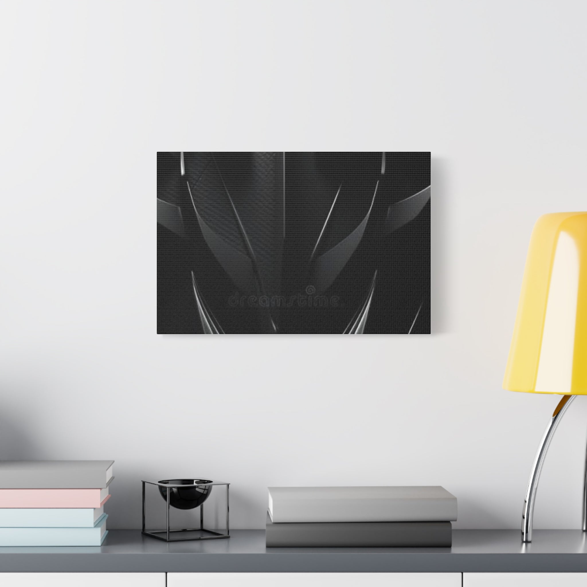 Abstract Black Carbon Texture Canvas Print — Matte Stretched Wall Art