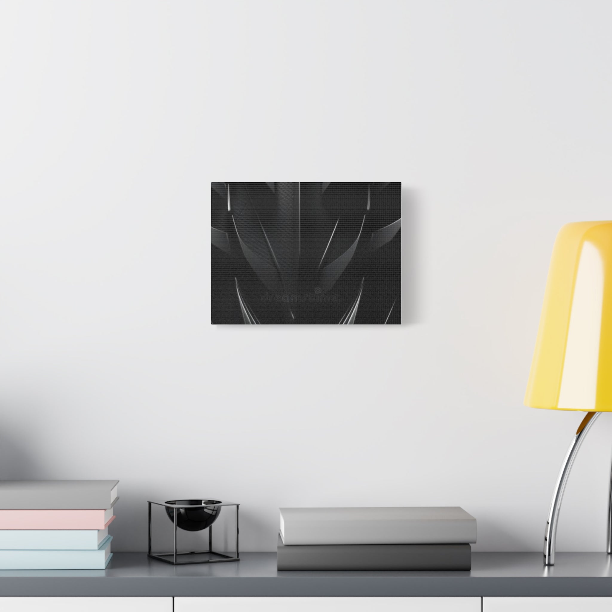 Abstract Black Carbon Texture Canvas Print — Matte Stretched Wall Art
