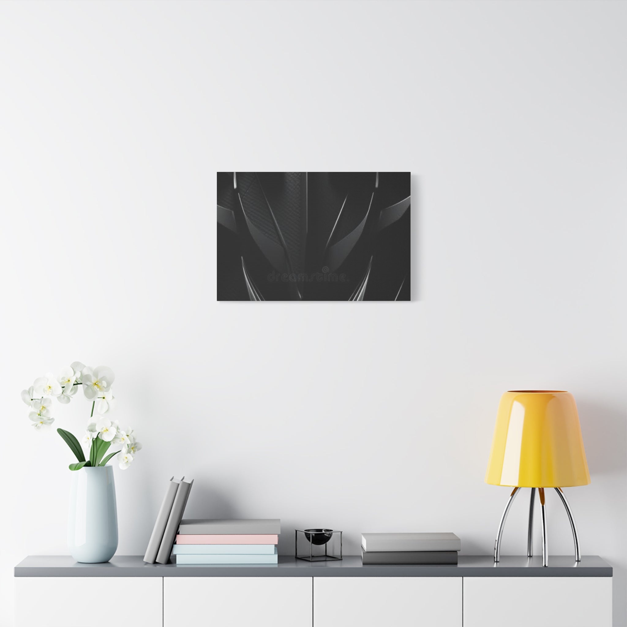 Abstract Black Carbon Texture Canvas Print — Matte Stretched Wall Art