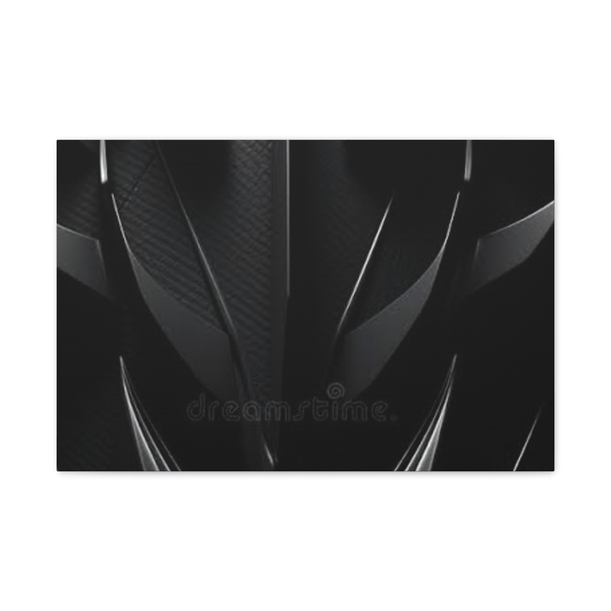 Abstract Black Carbon Texture Canvas Print — Matte Stretched Wall Art