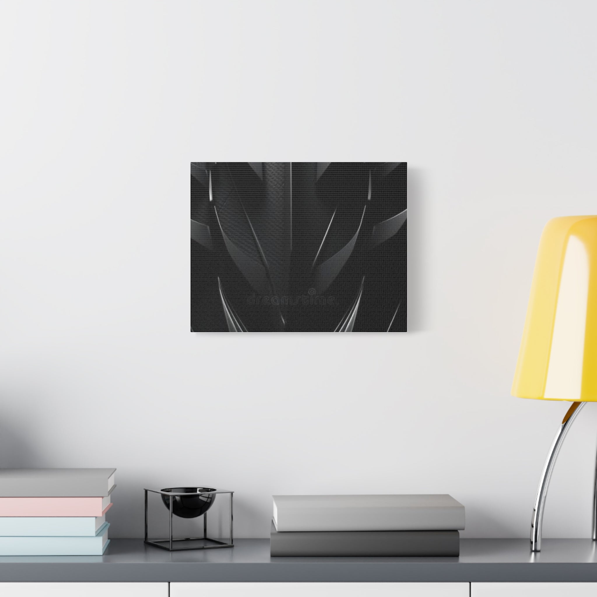 Abstract Black Carbon Texture Canvas Print — Matte Stretched Wall Art