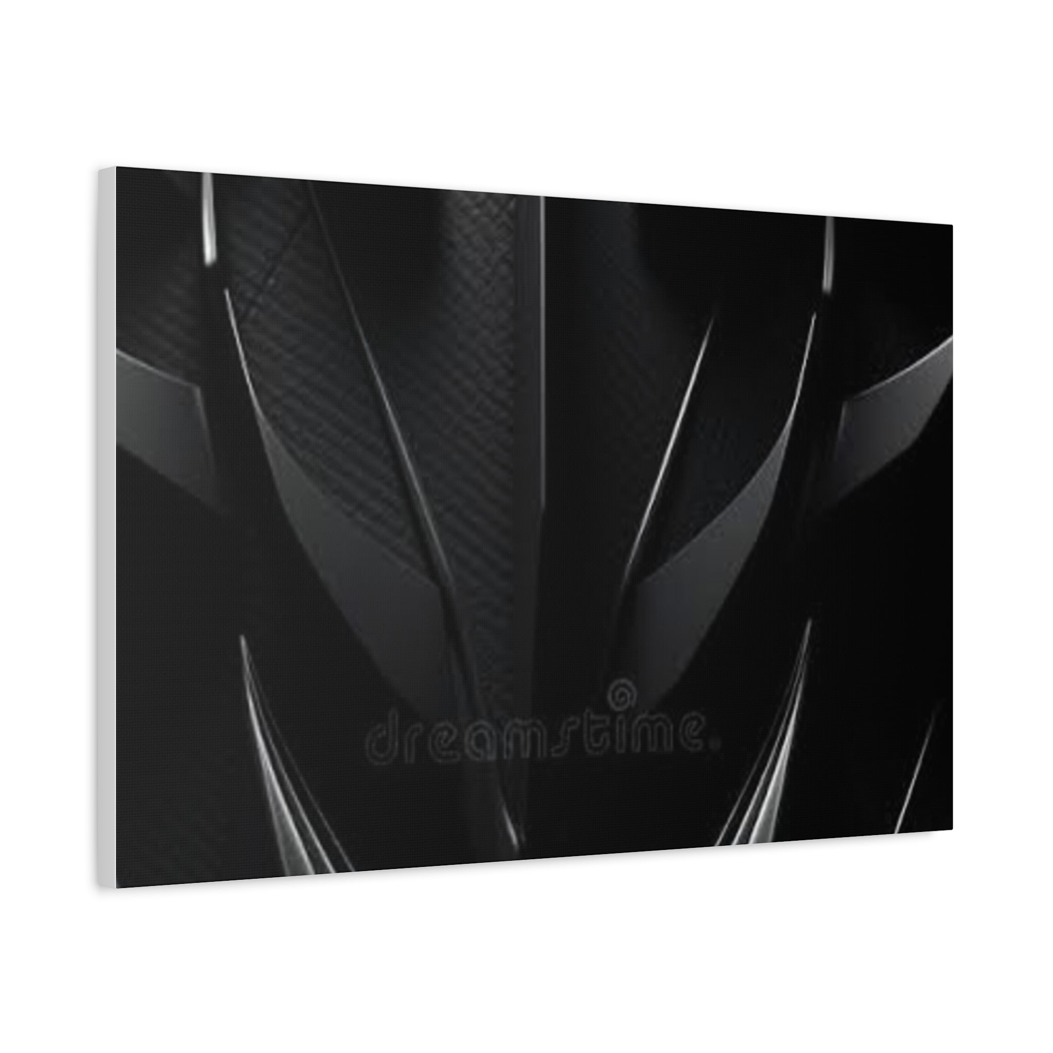 Abstract Black Carbon Texture Canvas Print — Matte Stretched Wall Art
