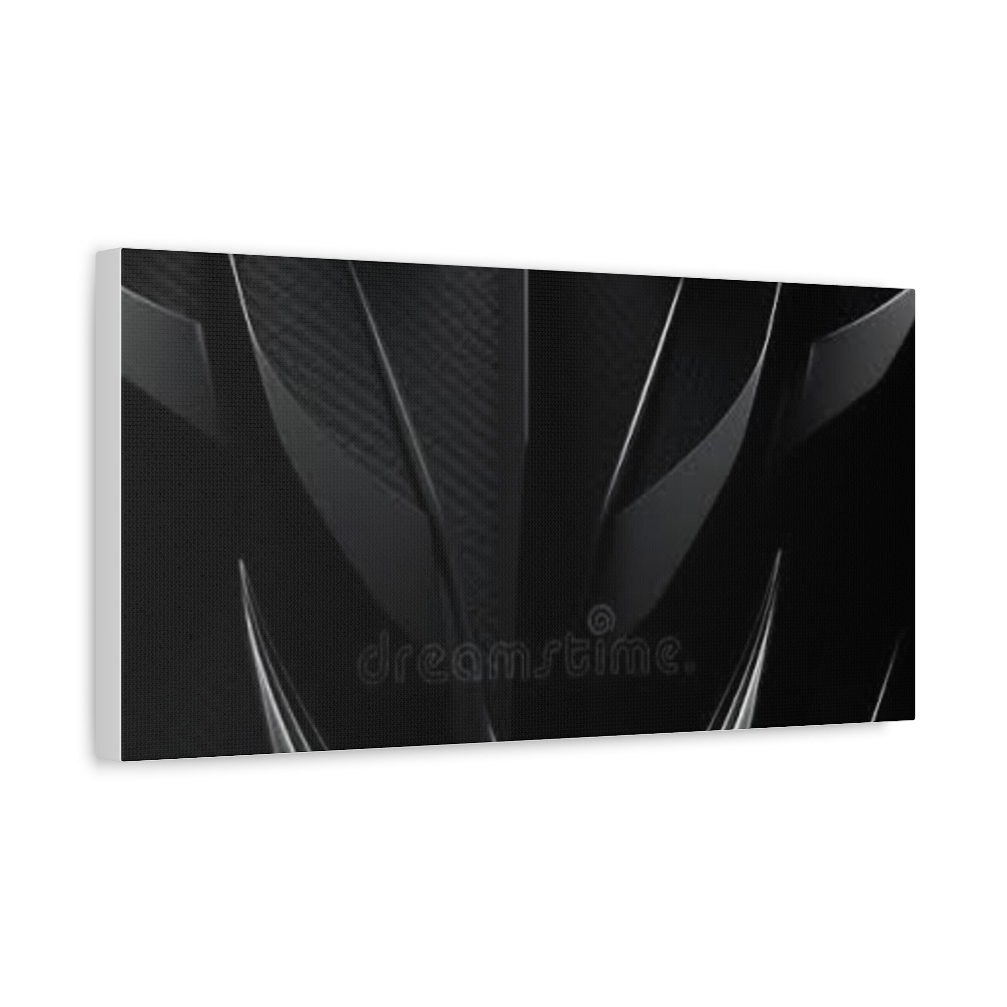 Abstract Black Carbon Texture Canvas Print — Matte Stretched Wall Art