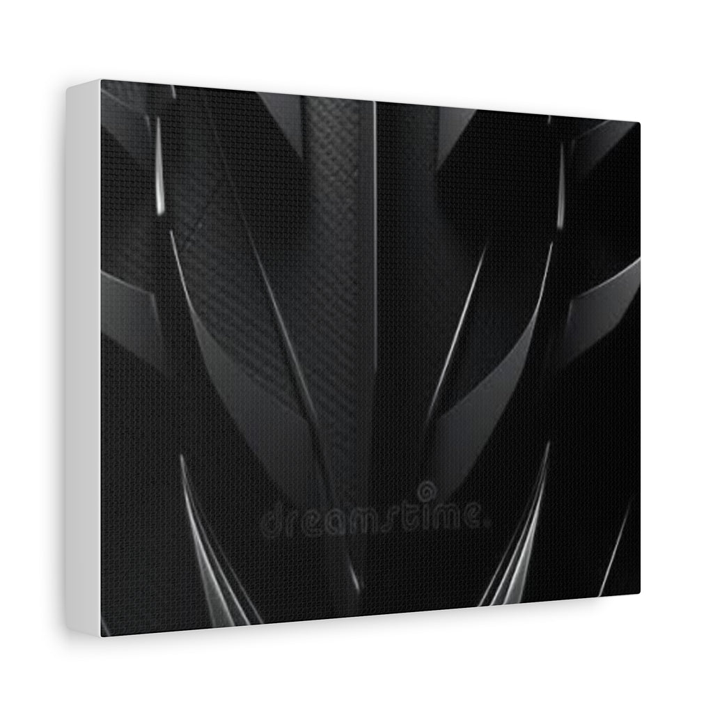 Abstract Black Carbon Texture Canvas Print — Matte Stretched Wall Art