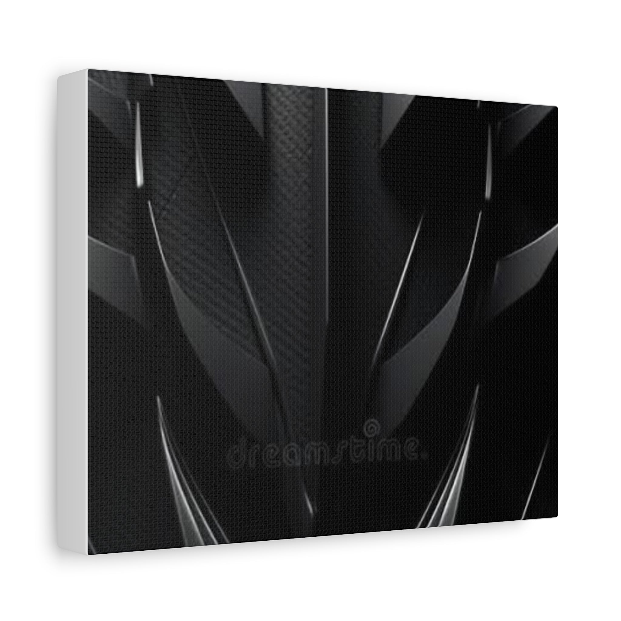 Abstract Black Carbon Texture Canvas Print — Matte Stretched Wall Art