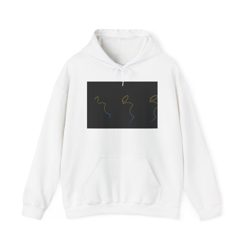 Abstract Neon Line Hoodie — Minimalist Colorful Outline Design