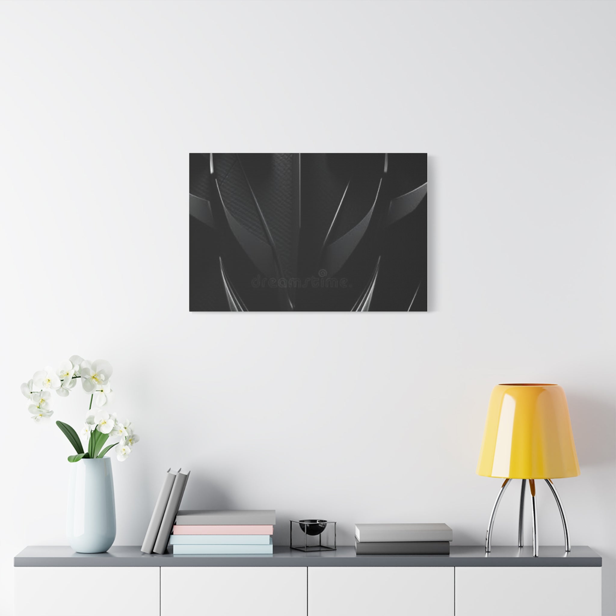 Abstract Black Carbon Texture Canvas Print — Matte Stretched Wall Art