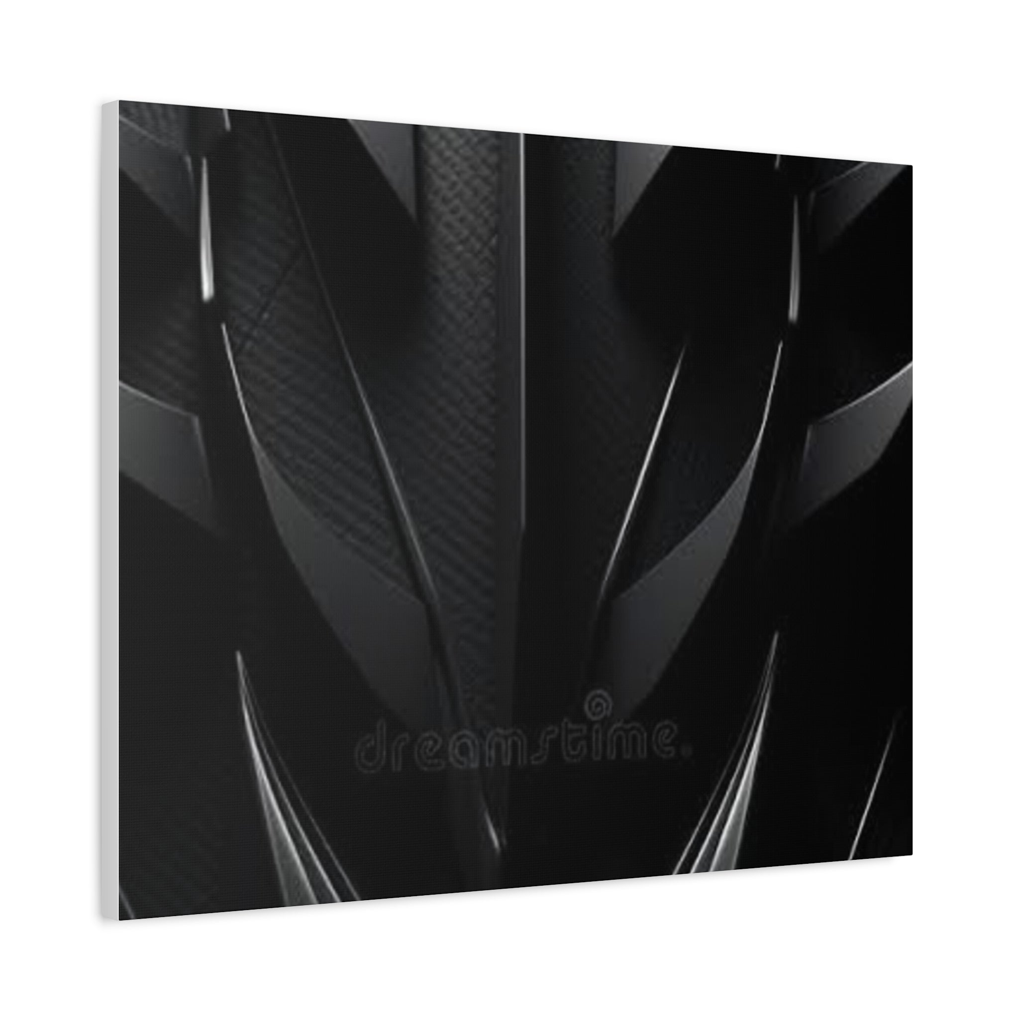 Abstract Black Carbon Texture Canvas Print — Matte Stretched Wall Art