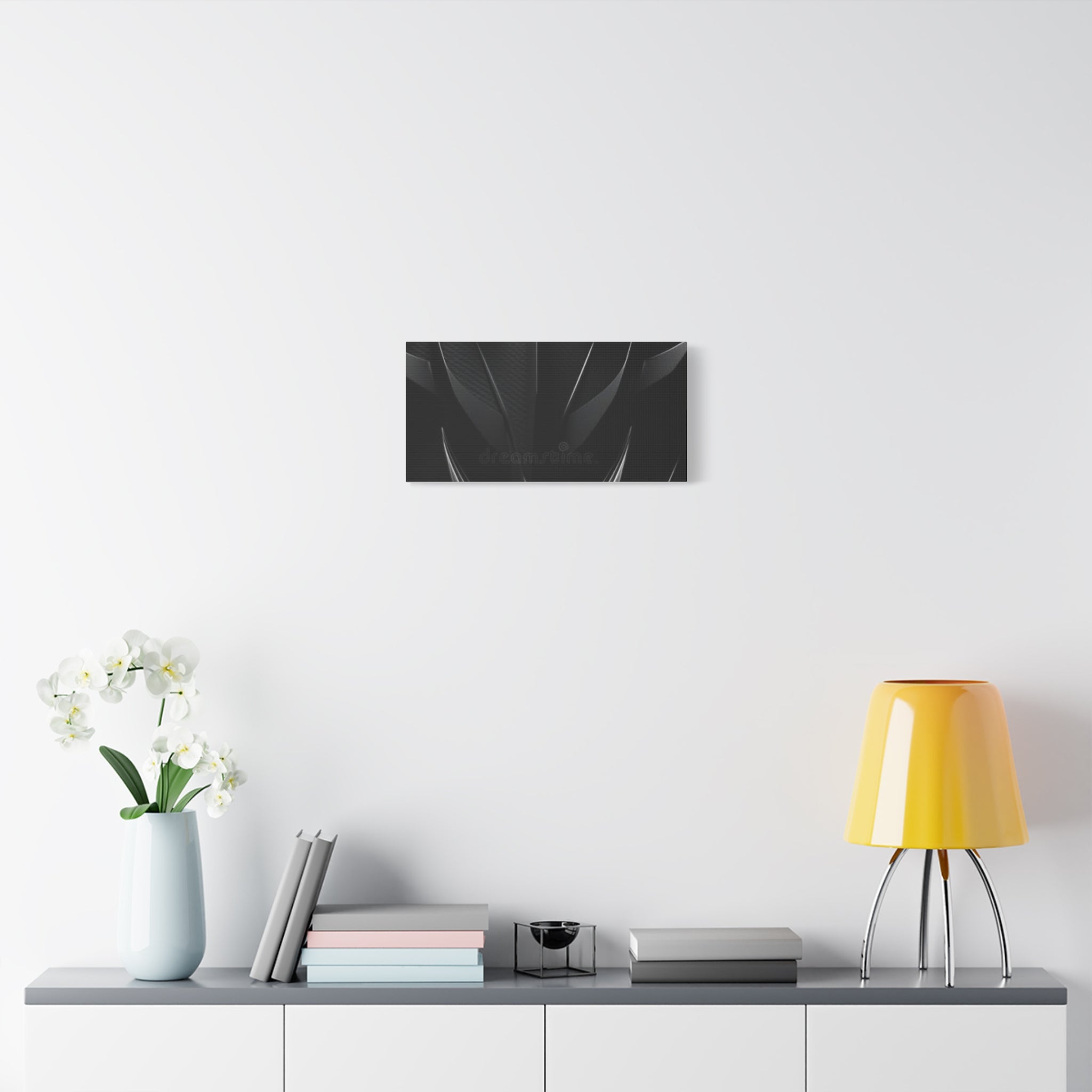 Abstract Black Carbon Texture Canvas Print — Matte Stretched Wall Art
