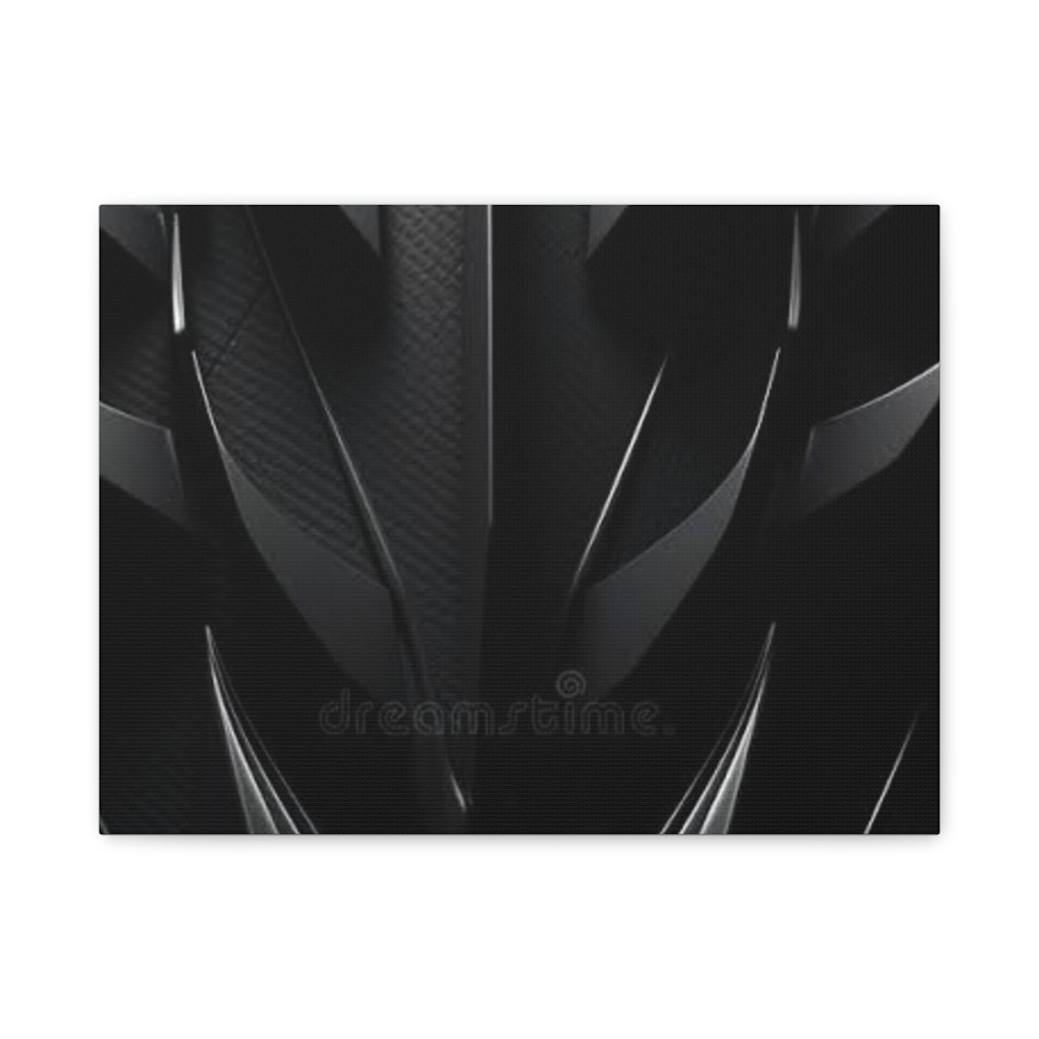Abstract Black Carbon Texture Canvas Print — Matte Stretched Wall Art